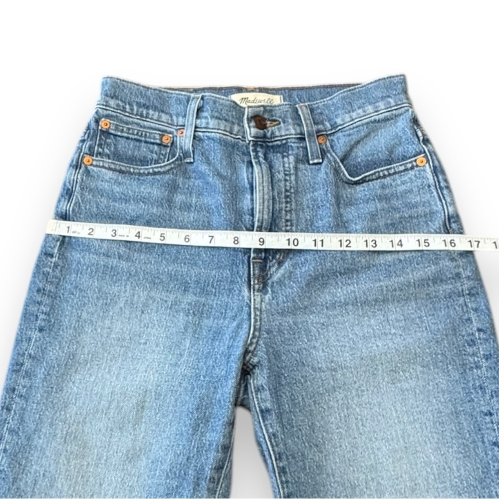 Madewell The Perfect Vintage Jean Denim Straight Leg Raw Hem Women’s Size 26 - Picture 4 of 11
